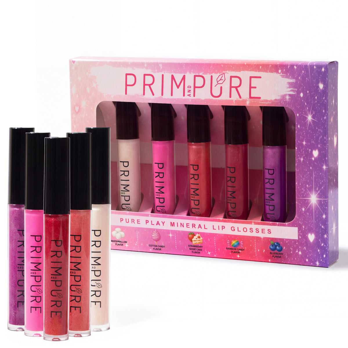 Pure Play Lip Gloss Boxed Set - Fun Multi-Flavor Pack