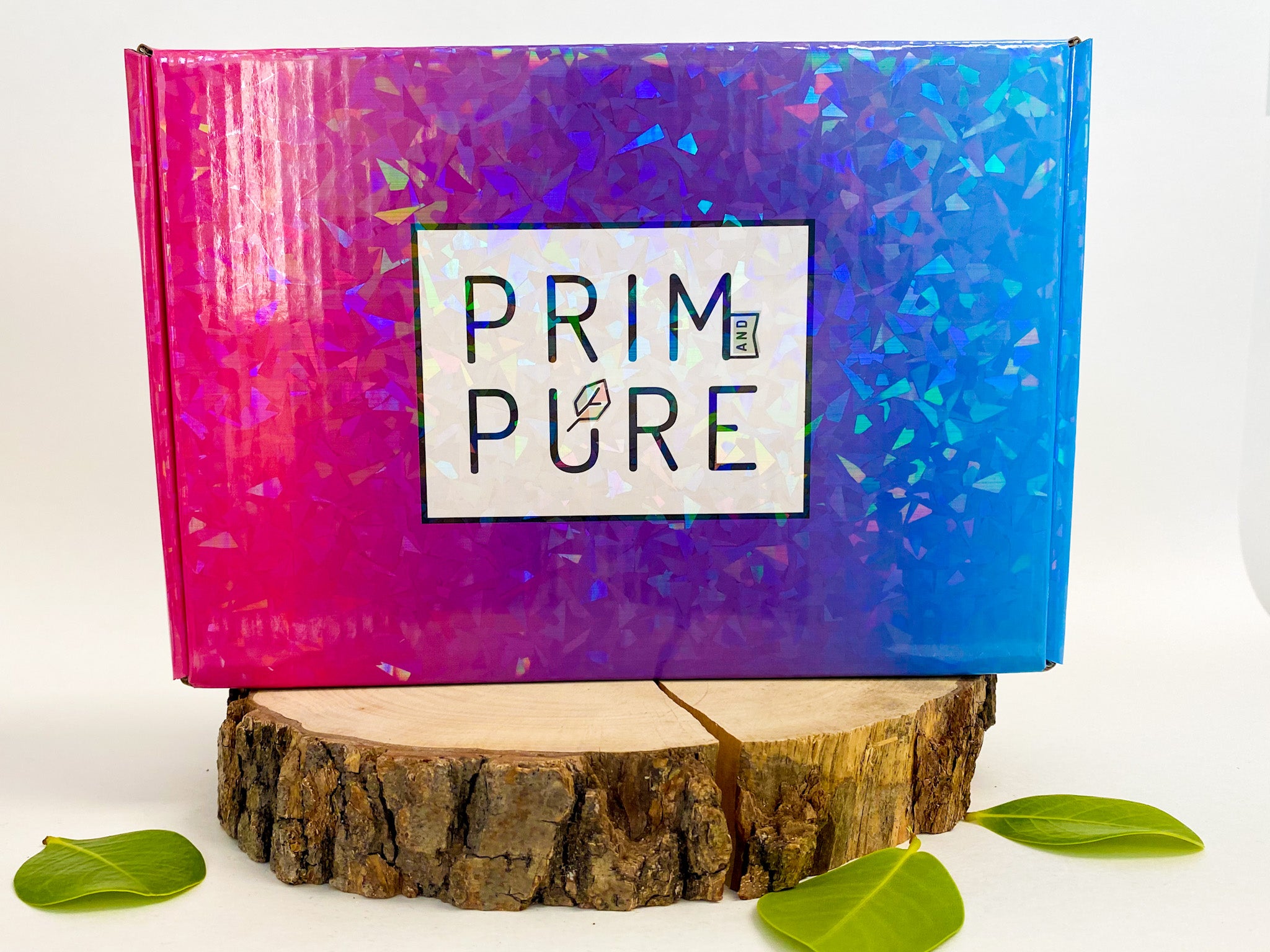 Prim and Pure Mineral Gift Set with Unicorn Mirror Perfect for Play Dates & Birthday Parties Kids Eyeshadow Makeup - Mineral Blush Organic & Natural